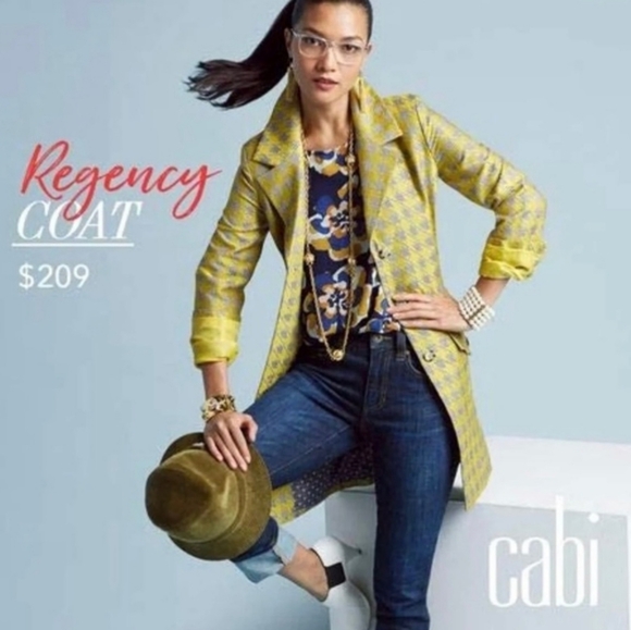 CAbi Yellow and Gray Plaid Blazer - Picture 5 of 13